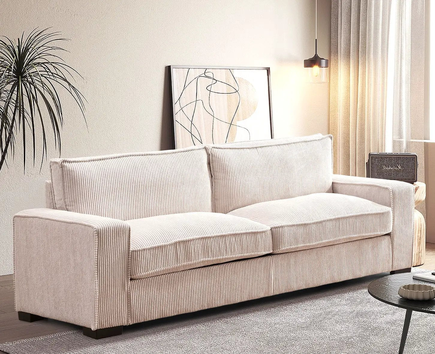 Luxe - Sofa With Sleek Design, Spacious And Comfortable 3 Seater Couch by HouseOfZazla