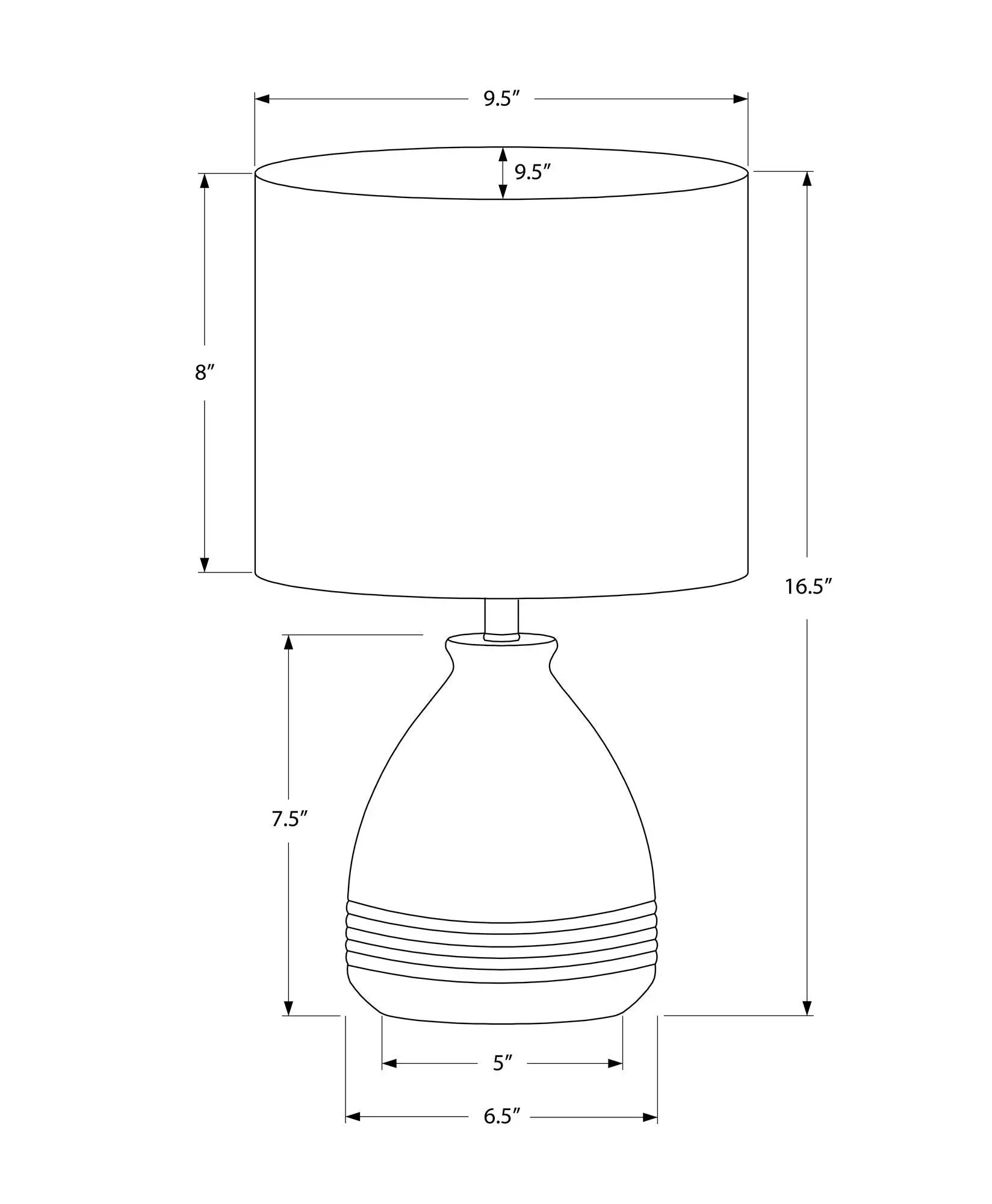 Lighting, Modern Table Lamp - Cream by HouseOfZazla