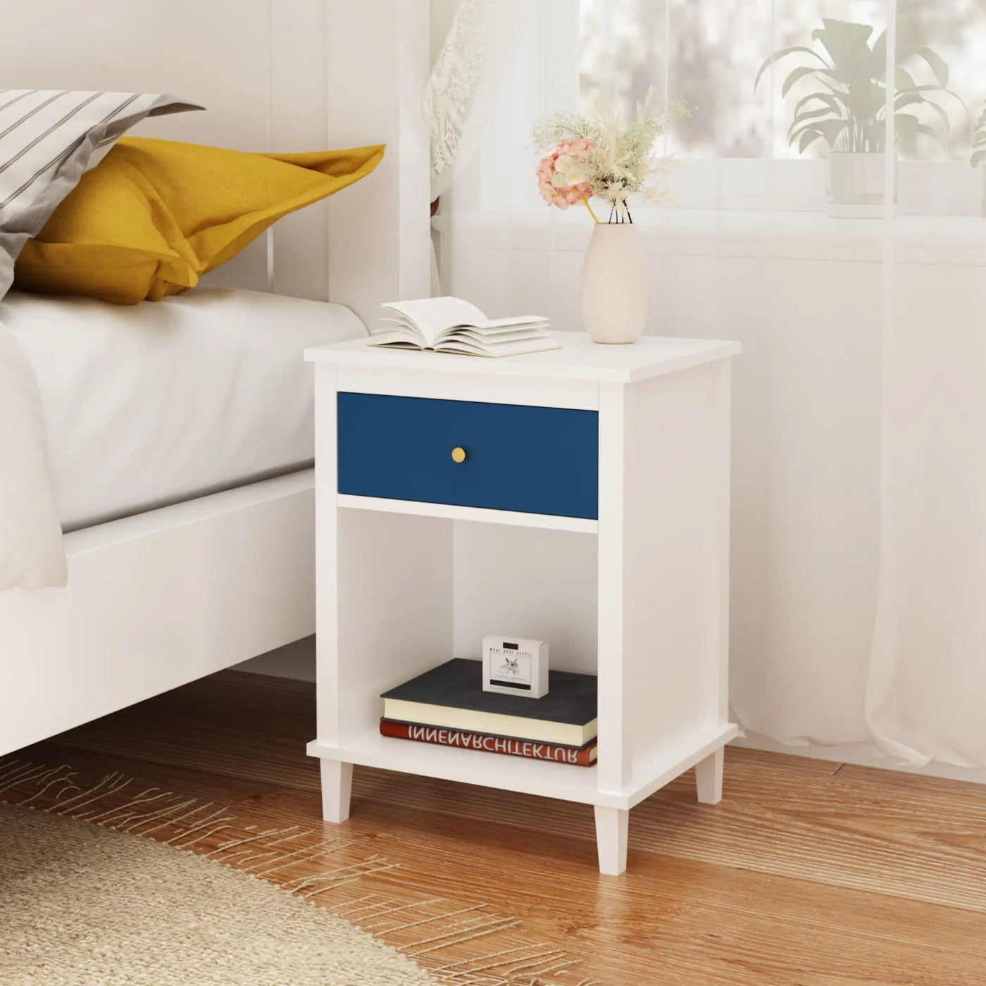 Nightstand With 1 Drawer 1 Shelf by Unique Piece Furniture