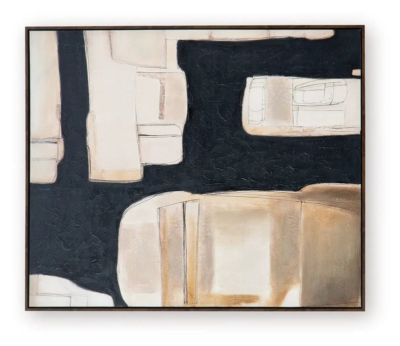 Feyville - Wall Art - Black / Brown / Cream by Unique Piece Furniture
