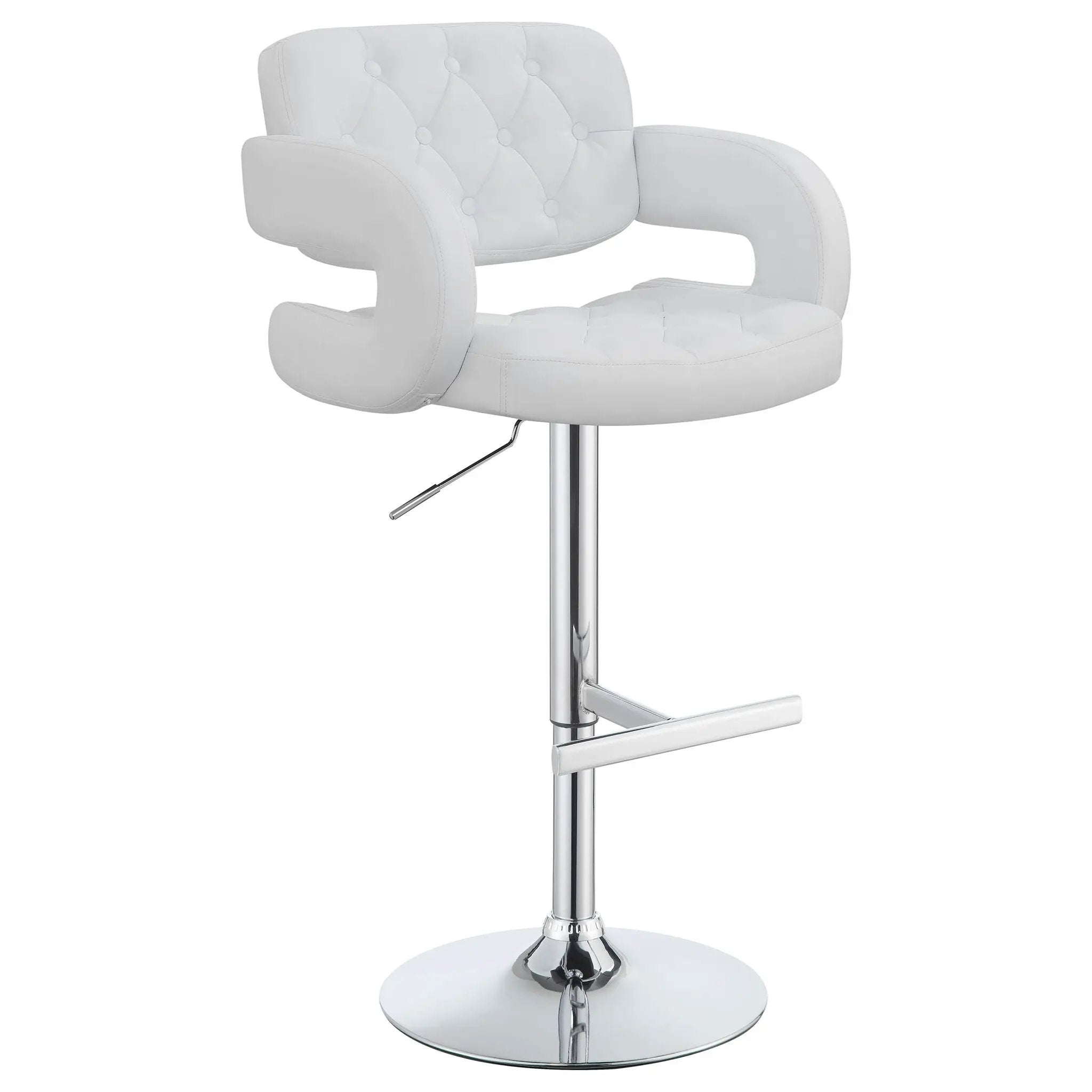 Adjustable Bar Stool With Upholstery by HouseOfZazla