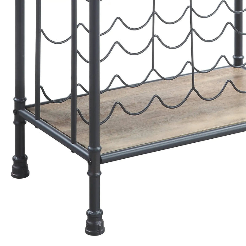 Brantley - Wine Rack - Gray / Oak by Unique Piece Furniture