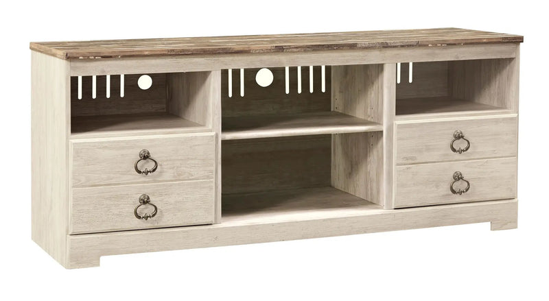 Willowton - Entertainment Center With Fireplace Option by Unique Piece Furniture