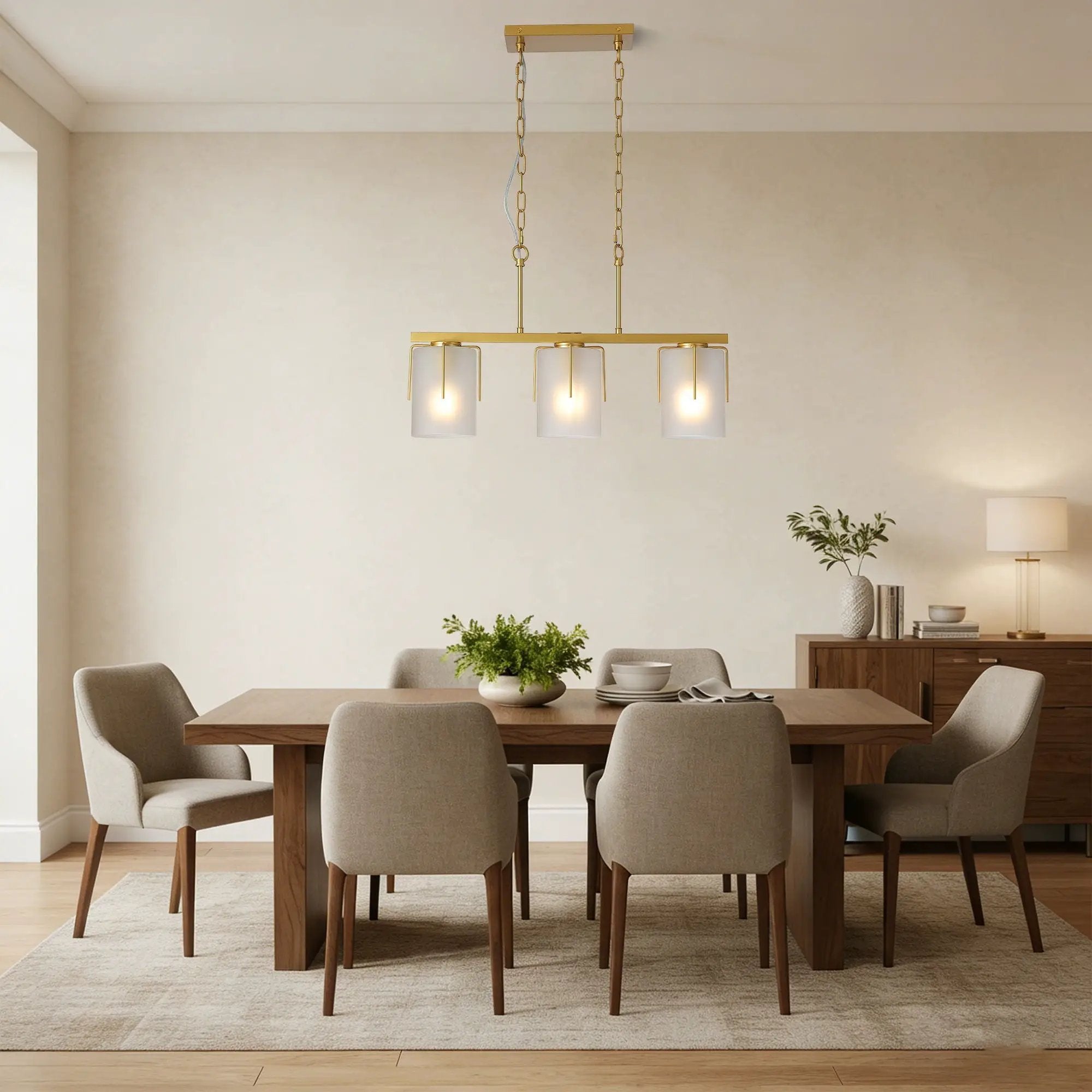 Adjustable Cylindrical Pendant Light by Unique Piece Furniture