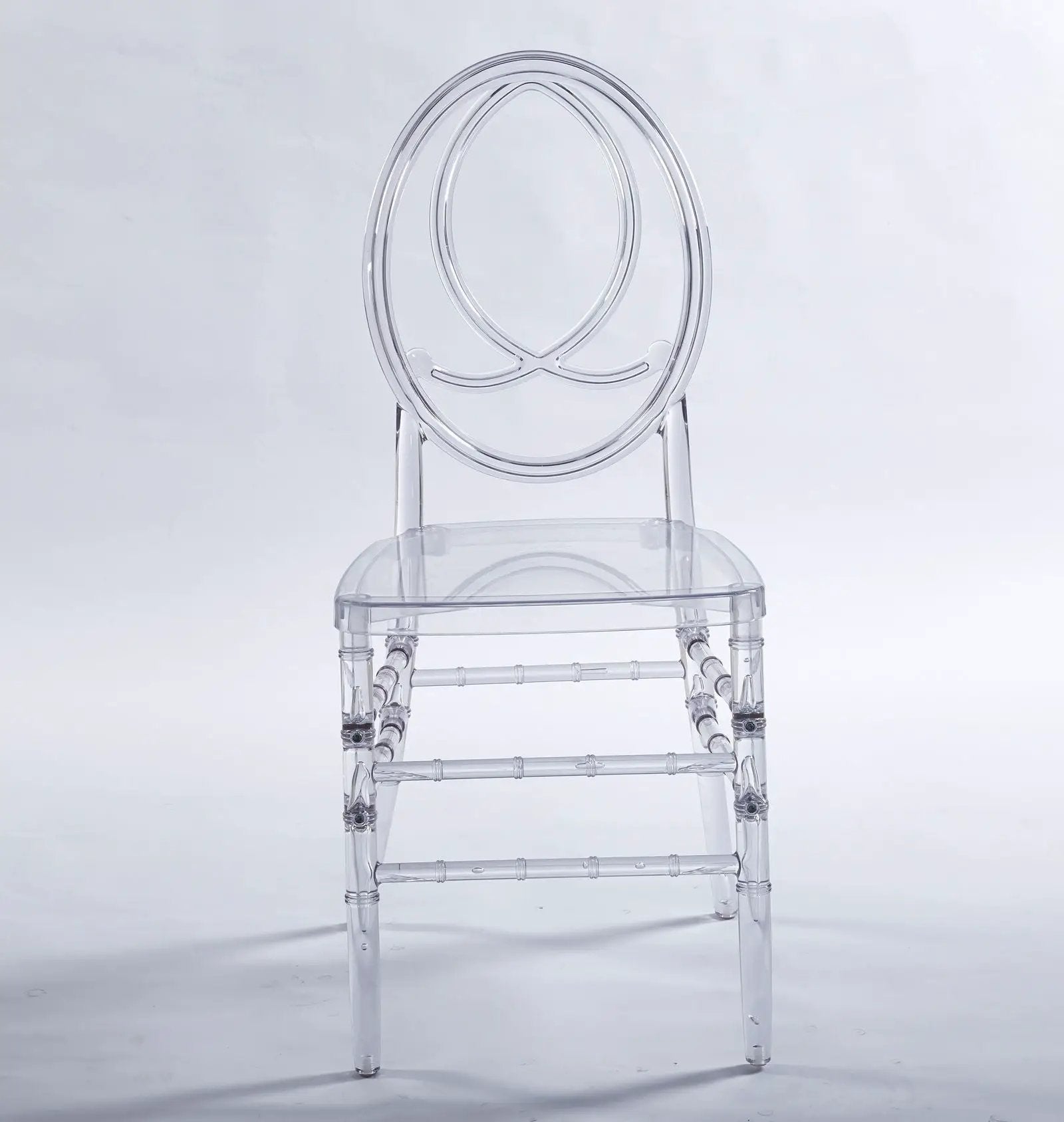Dining Chair, Plastic Seat, Welding Chair (Set of 4) - Transparent by Unique Piece Furniture