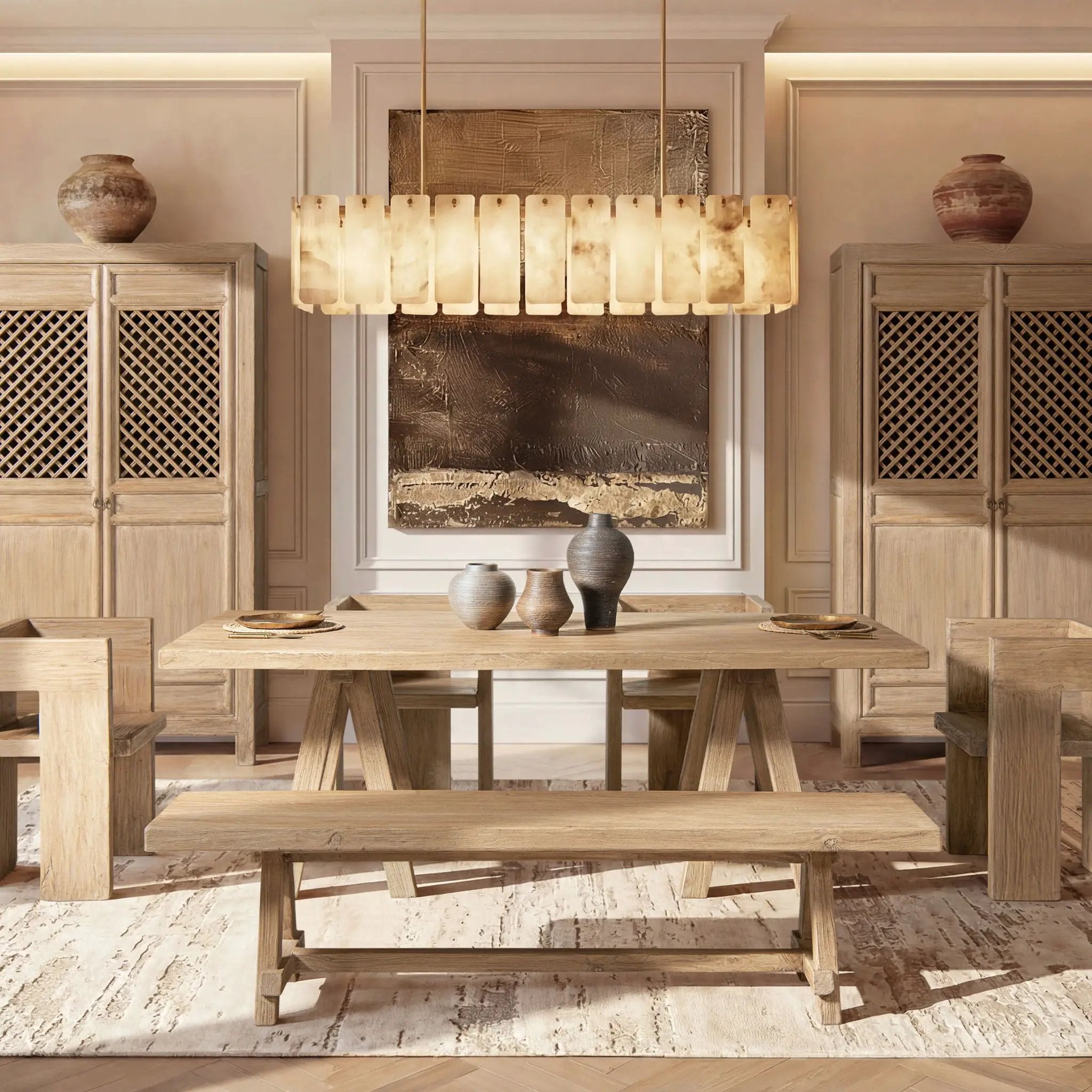 Hawthorne - Dining Bench - Natural by HouseOfZazla
