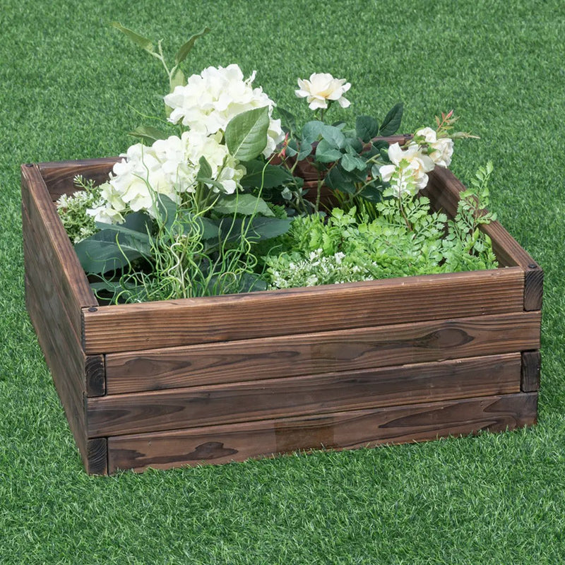 Square Raised Garden Bed Flower Vegetables Seeds Planter by DirectDeals