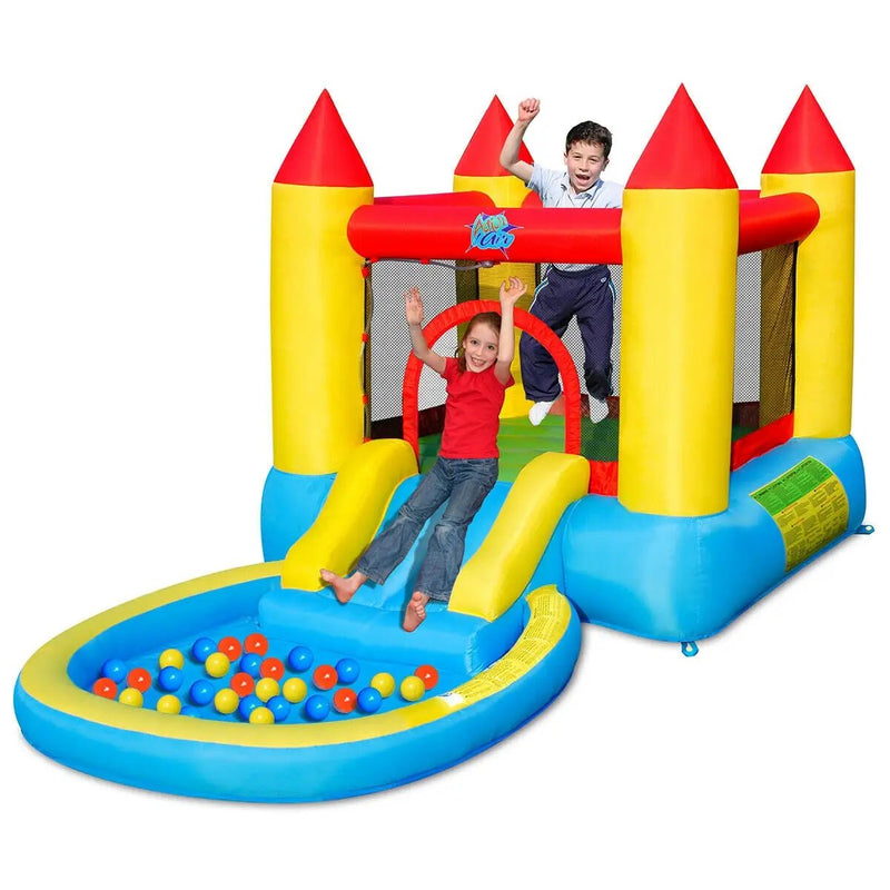 Inflatable Kids Slide Bounce House with 580w Blower by DirectDeals
