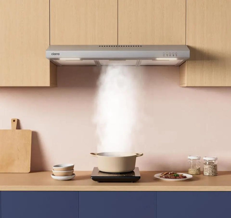 CIARRA Ductless Range Hood 30 inch Under Cabinet Hood Vent for Kitchen Ducted and Ductless Convertible CAS75918A by Selzalot