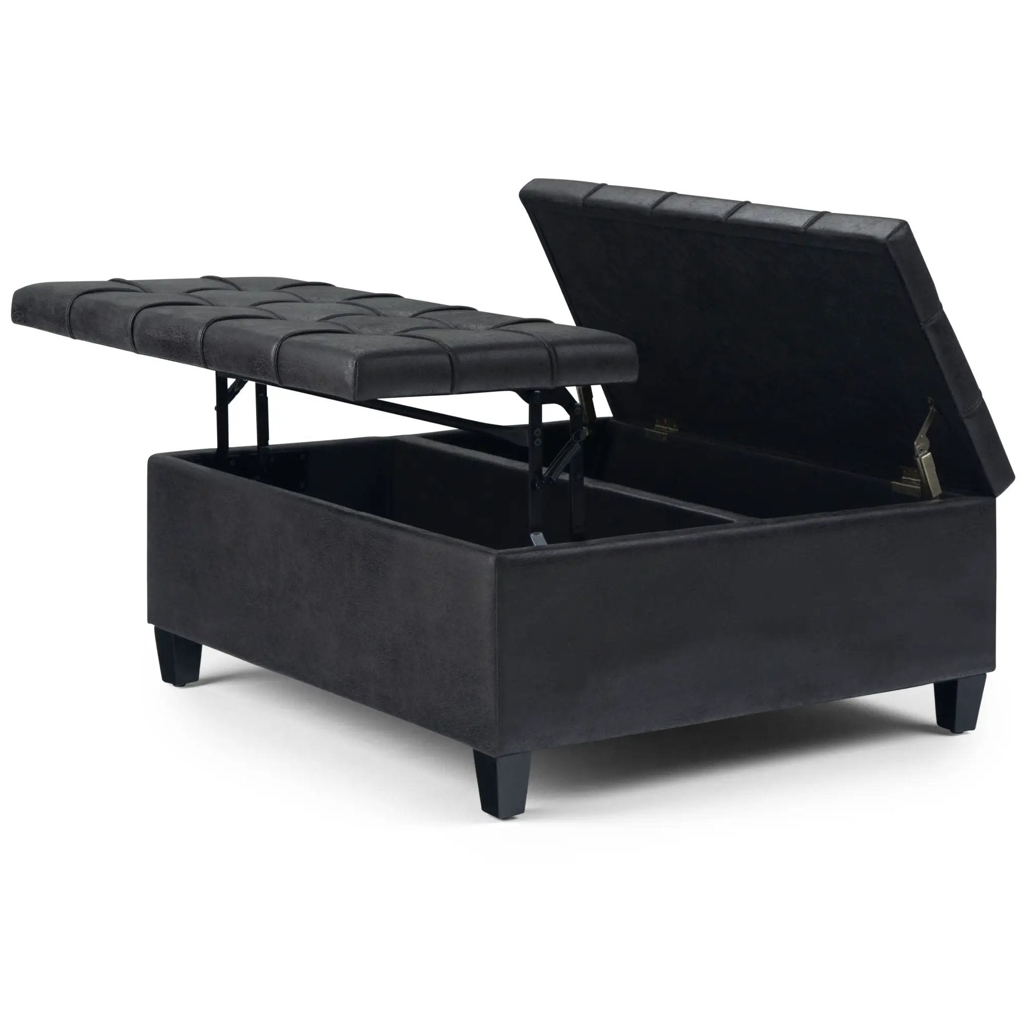 Harrison - Upholstered Coffee Table Storage Ottoman by Unique Piece Furniture