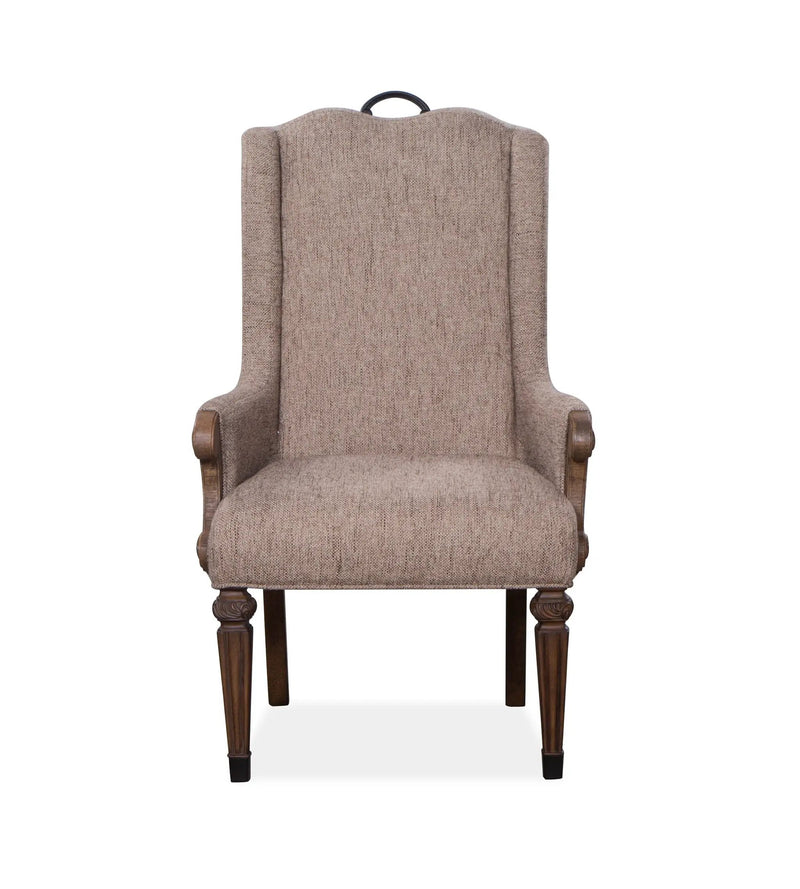 Durango - Wood Upholstered Host Arm Chair (Set of 2) - Willadeene Brown by Unique Piece Furniture