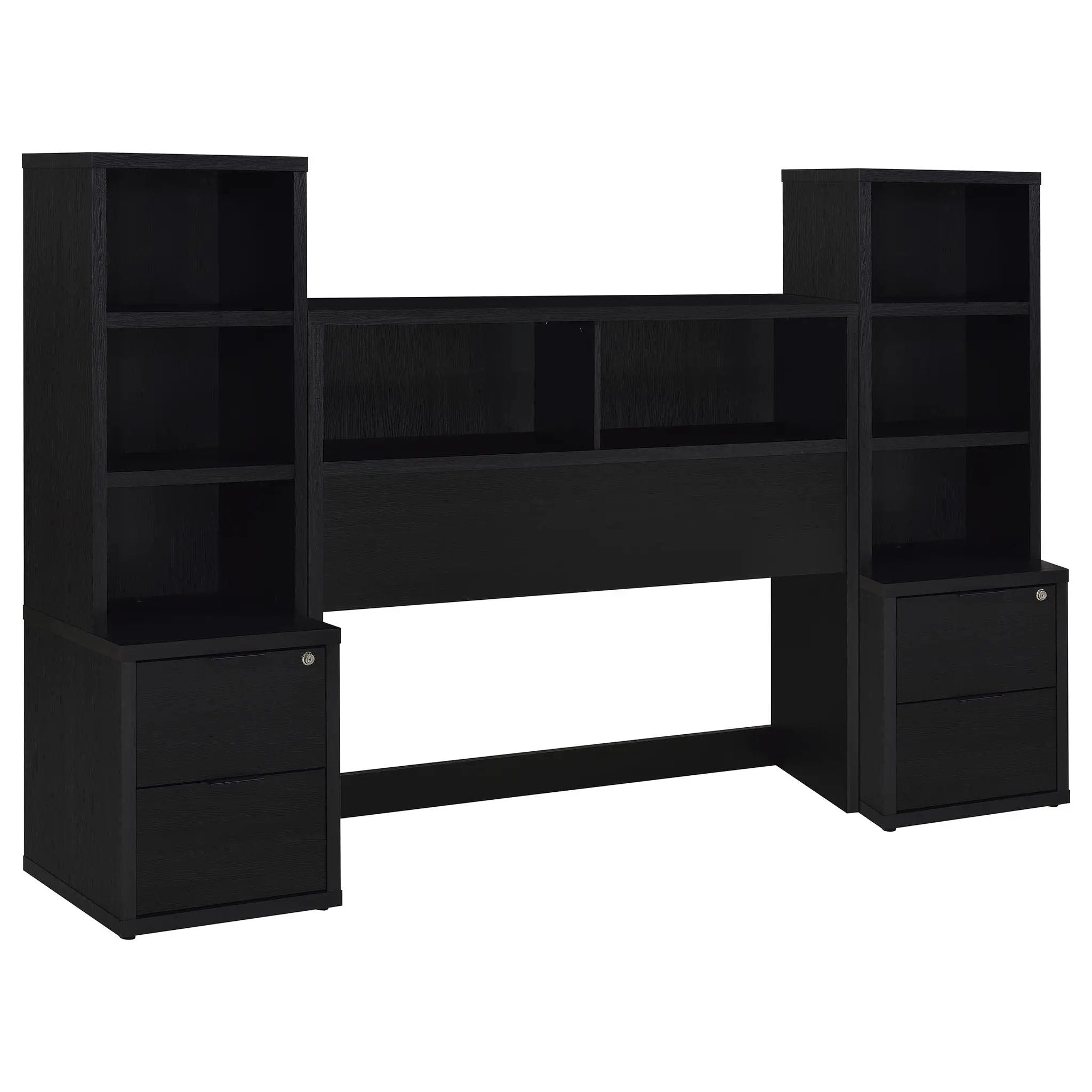 Westpark 3-piece Full Bedroom Set Bookcase Headboard Black by Unique Piece Furniture