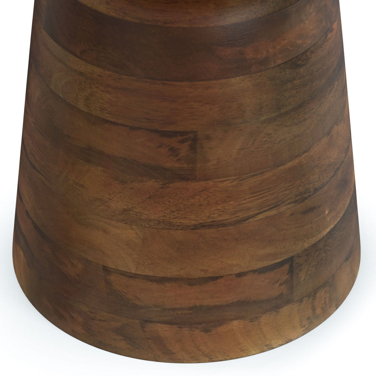 Handcrafted Mango Wood Accent Table with Sculptural Design - Multiple Colors, photo 26 of 35