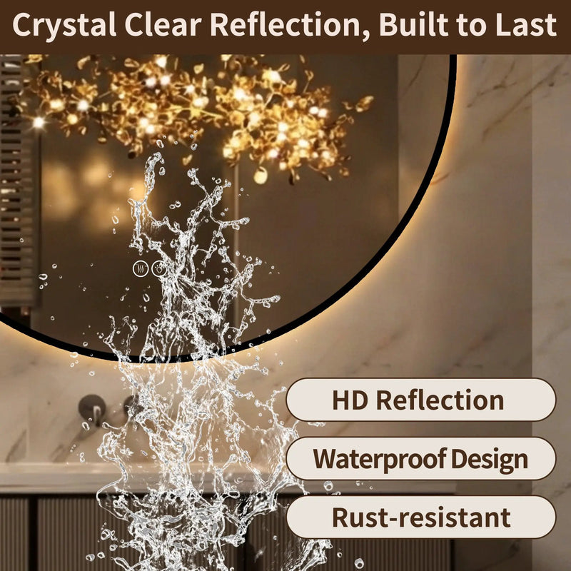 24" Round Bathroom Mirror by HouseOfZazla