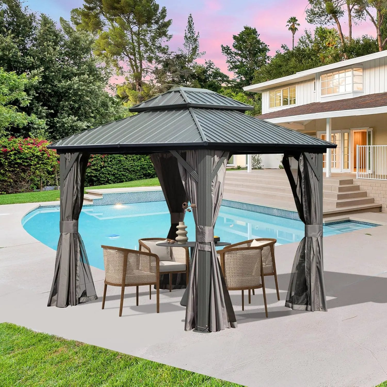 8' x 10' Hardtop Gazebo by HouseOfZazla