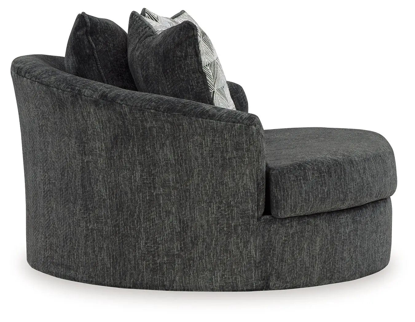 Biddeford - Oversized Swivel Accent Chair - Shadow by Unique Piece Furniture