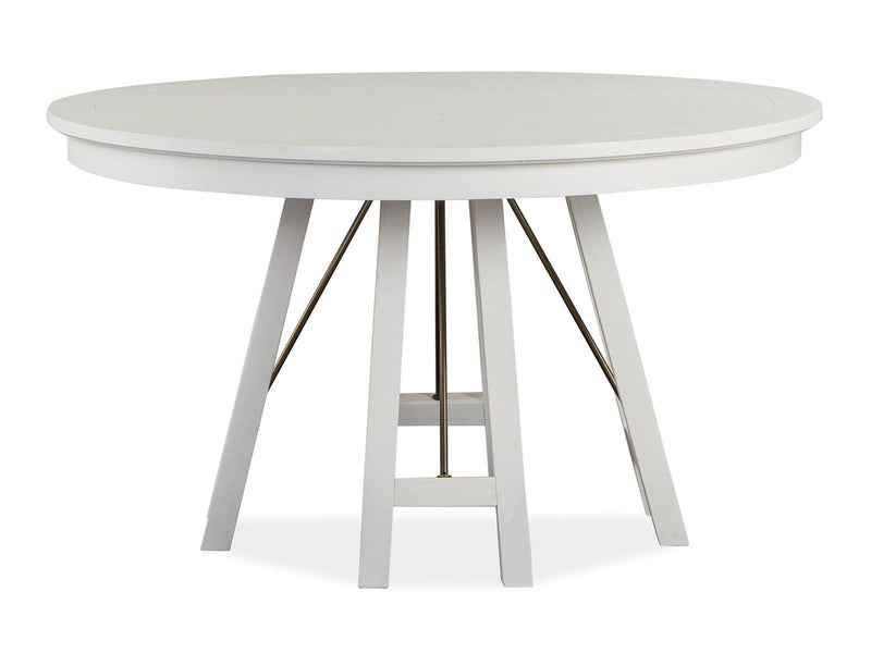 Heron Cove - Round Dining Table - Chalk White, photo 7 of 7
