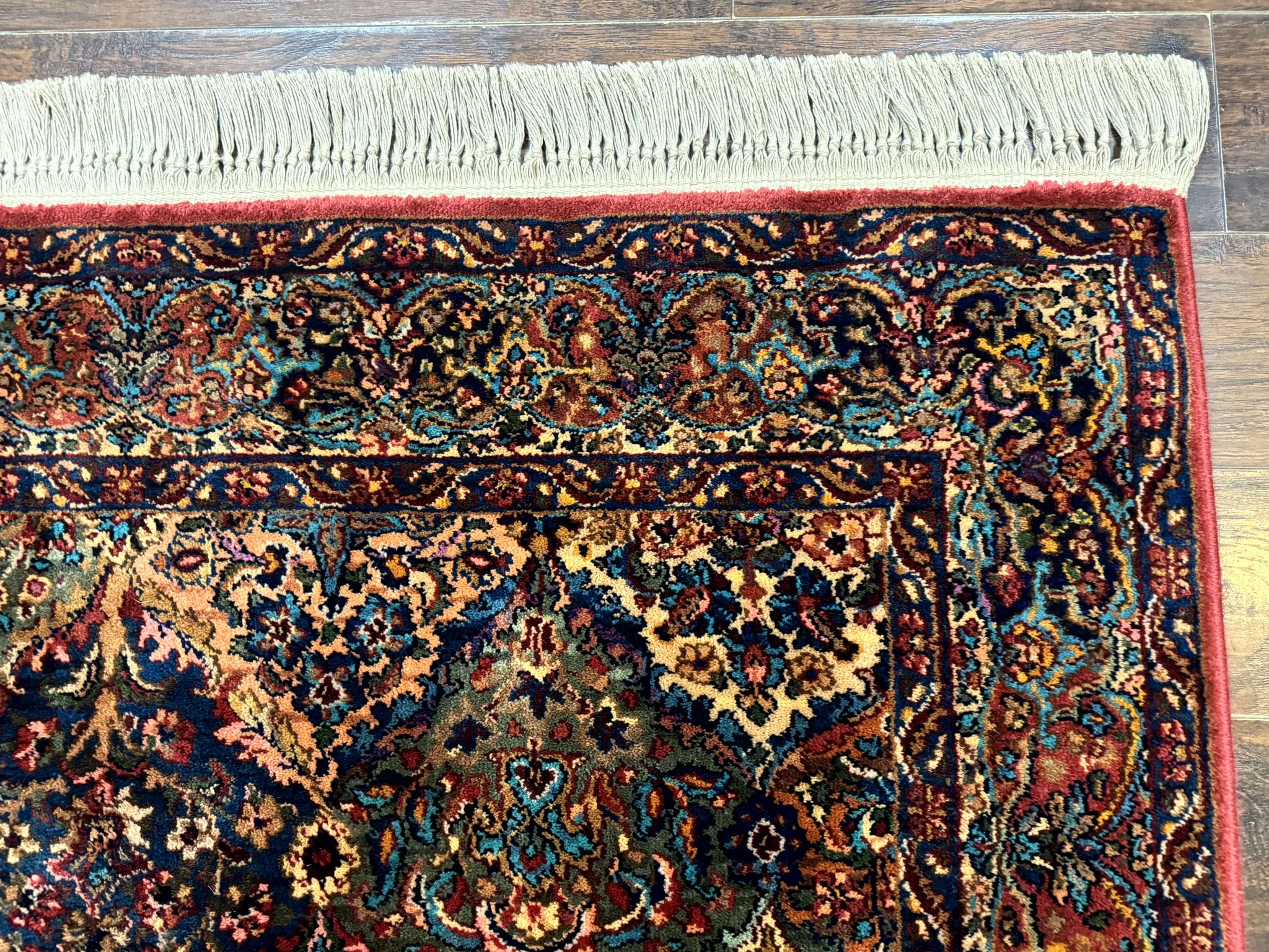 5.9 x 9 Karastan Rug Multicolor Panel Kirman #717, Original 700 Series, Wool by Jewel Rugs