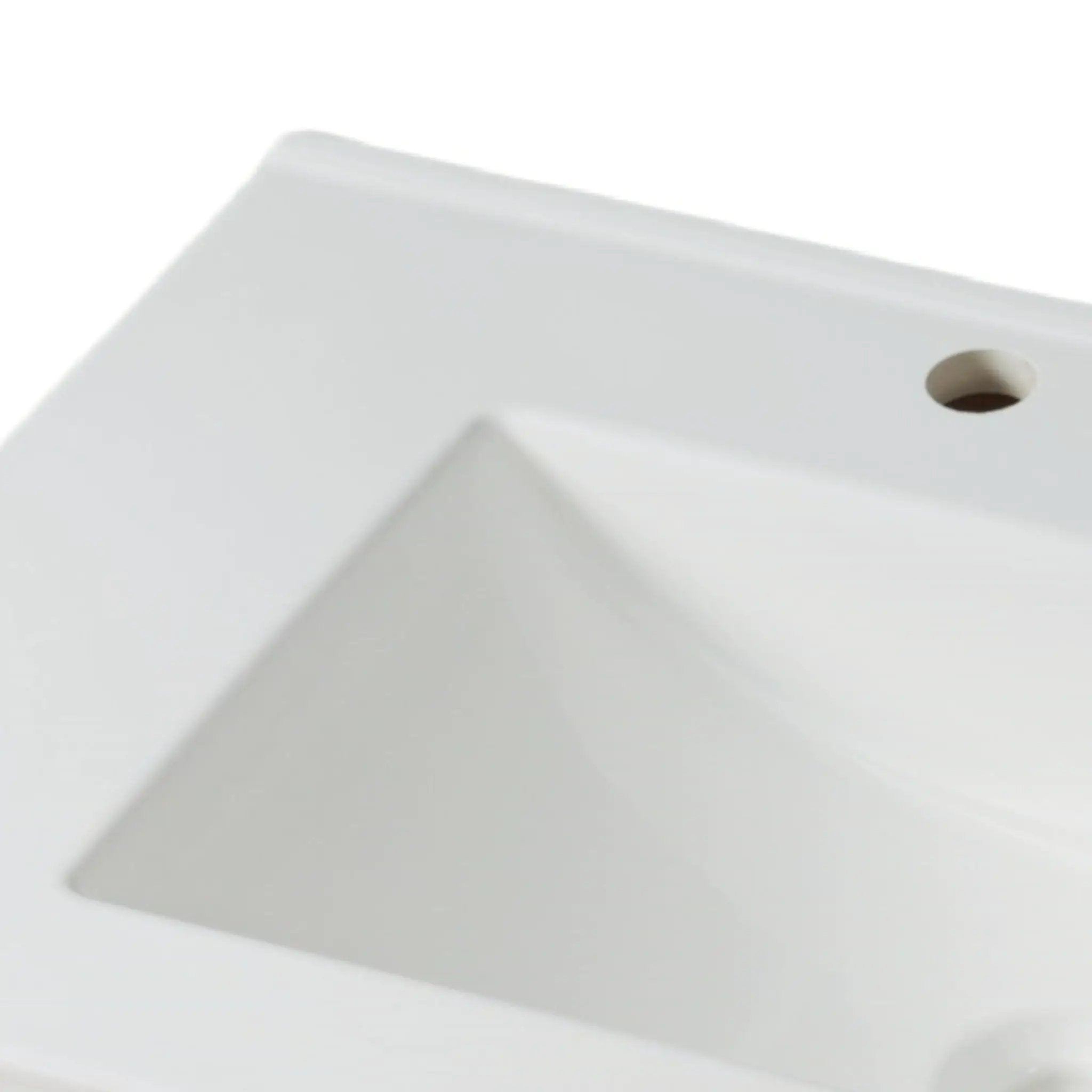 Modern Bathroom Vanity With Ceramic Sink, Tempered Blurred Glass Doors by HouseOfZazla
