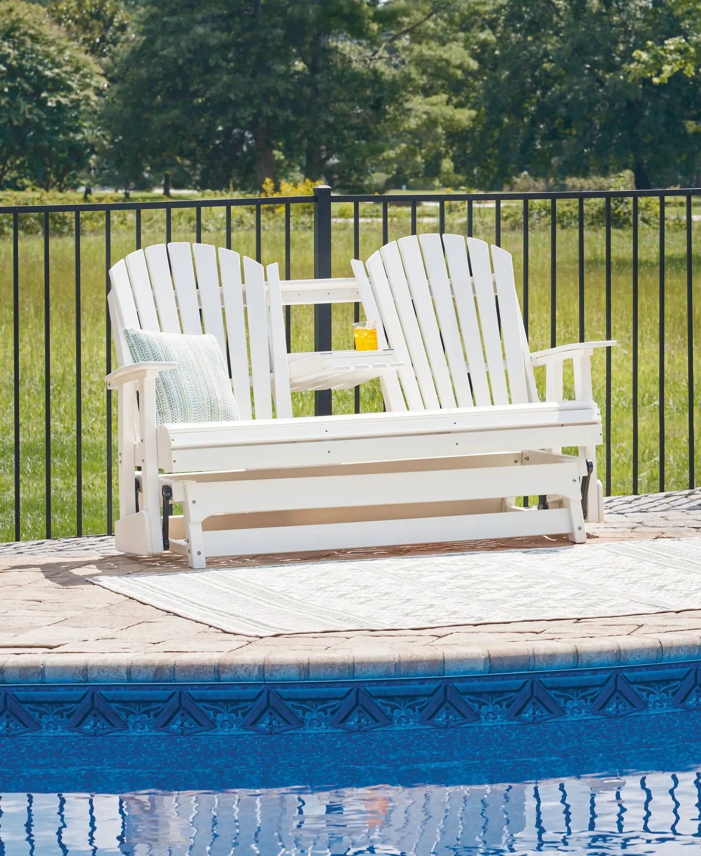 Hyland Wave - Glider Loveseat by Unique Piece Furniture
