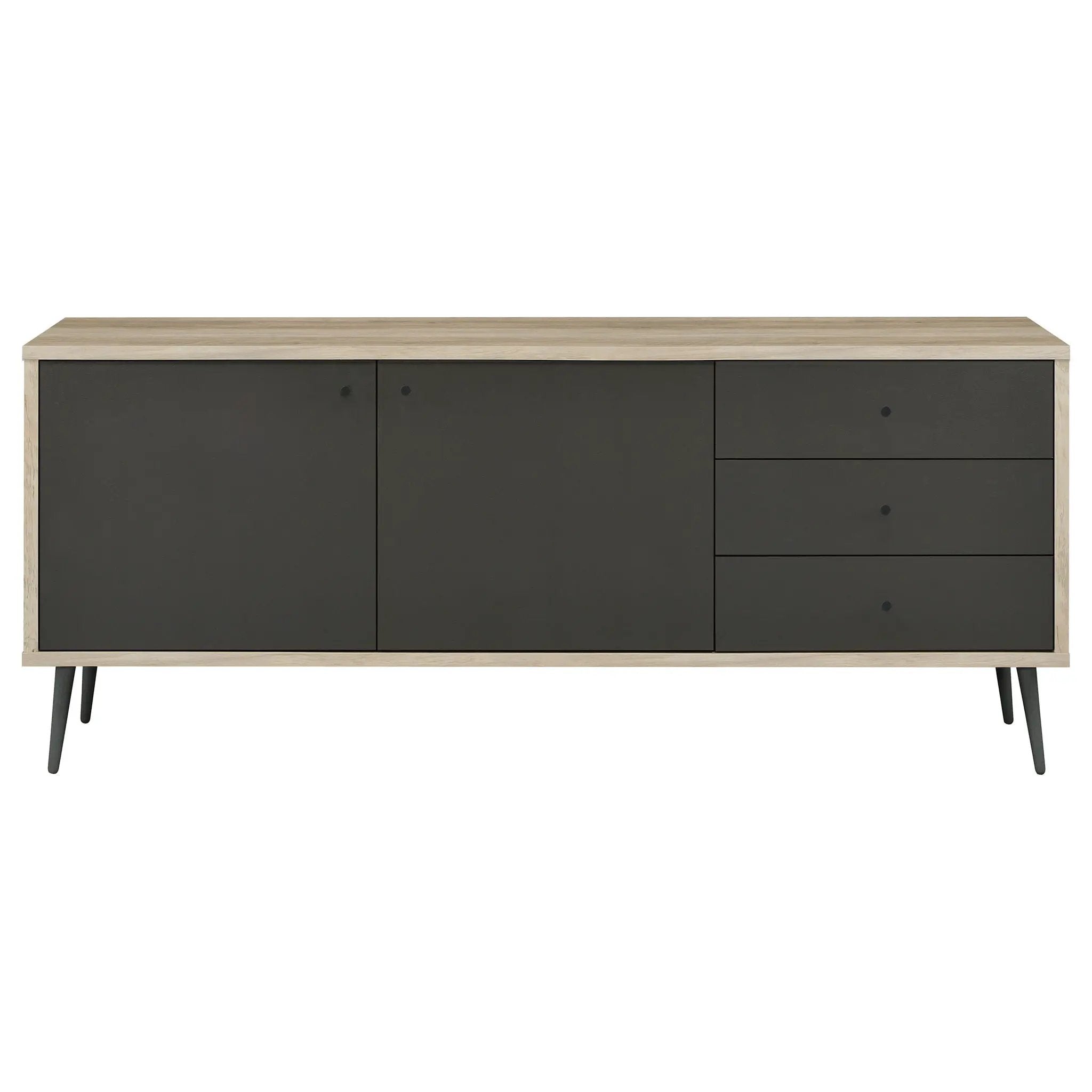 Maeve 2-door Engineered Wood Cabinet Antique Pine and Grey by Unique Piece Furniture