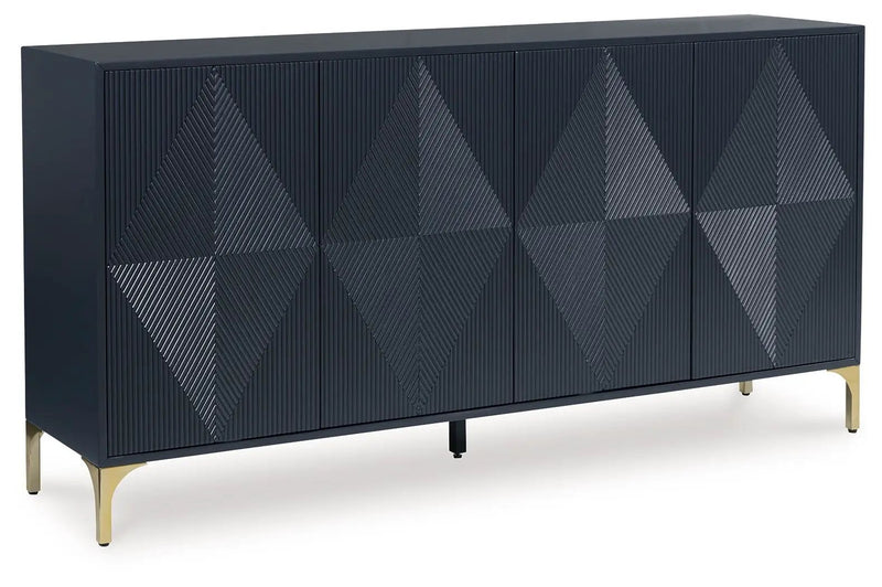 Loirwick - Accent Cabinet - Dark Blue by Unique Piece Furniture