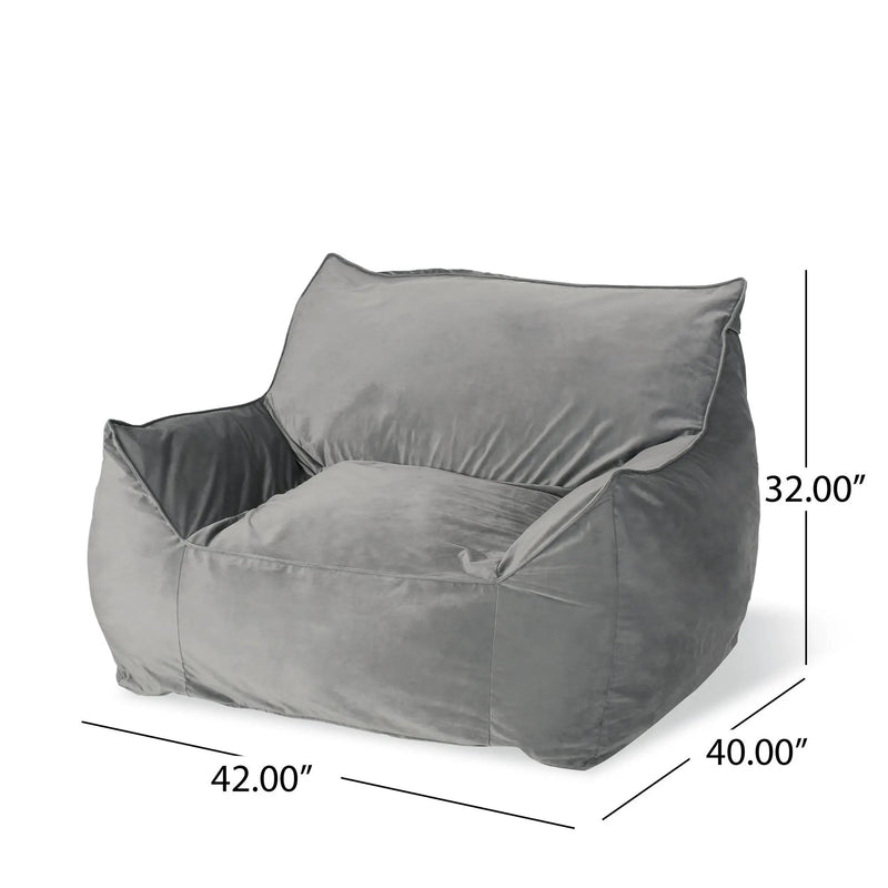 Allea - Bean Bag Chair With Armrests by Unique Piece Furniture