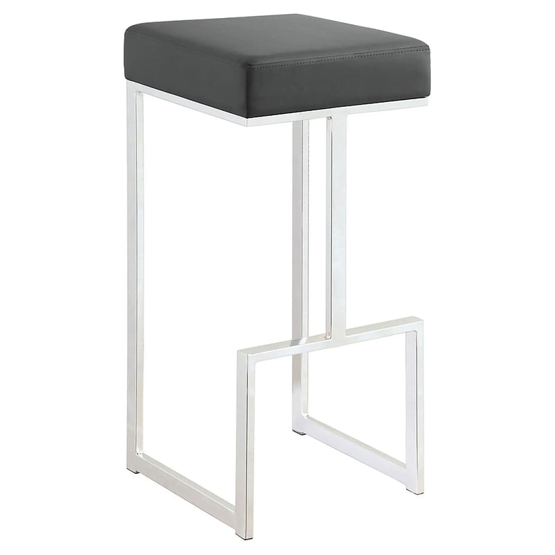Upholstered Bar Stool With High-Shine Legs by HouseOfZazla