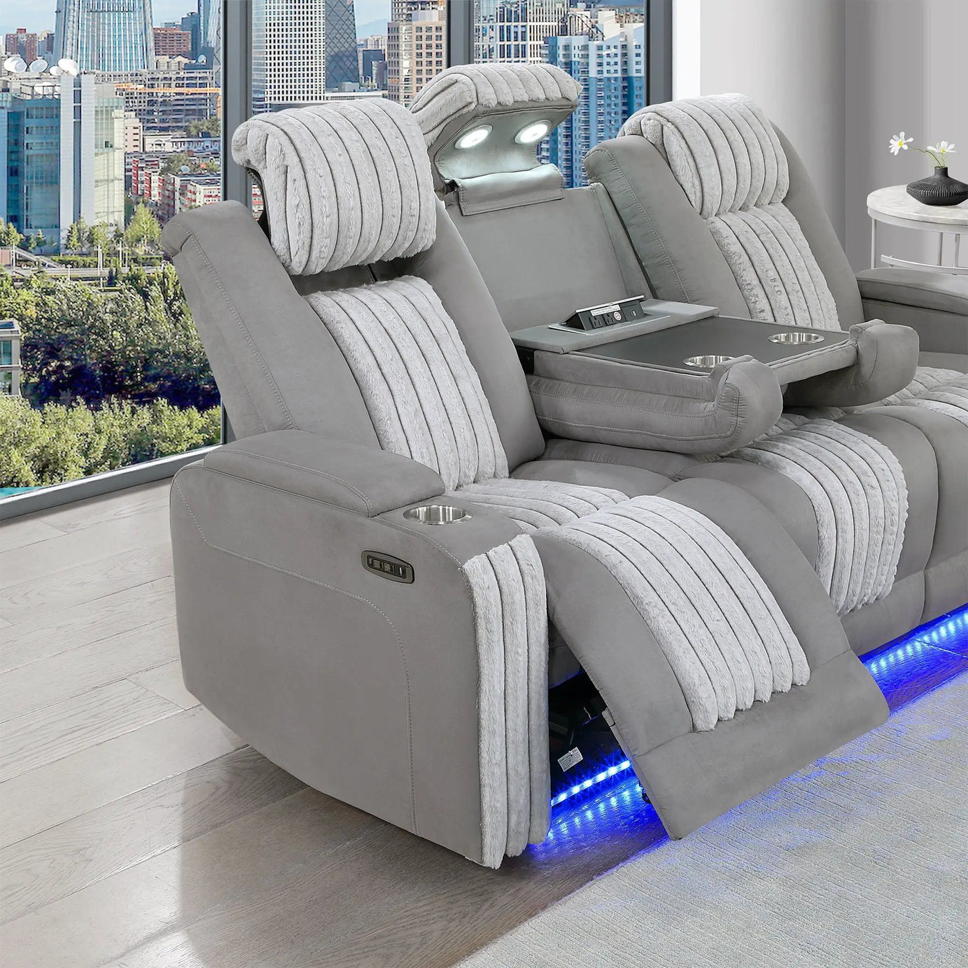 Duran - Power Reclining Set With Power Headrest by HouseOfZazla
