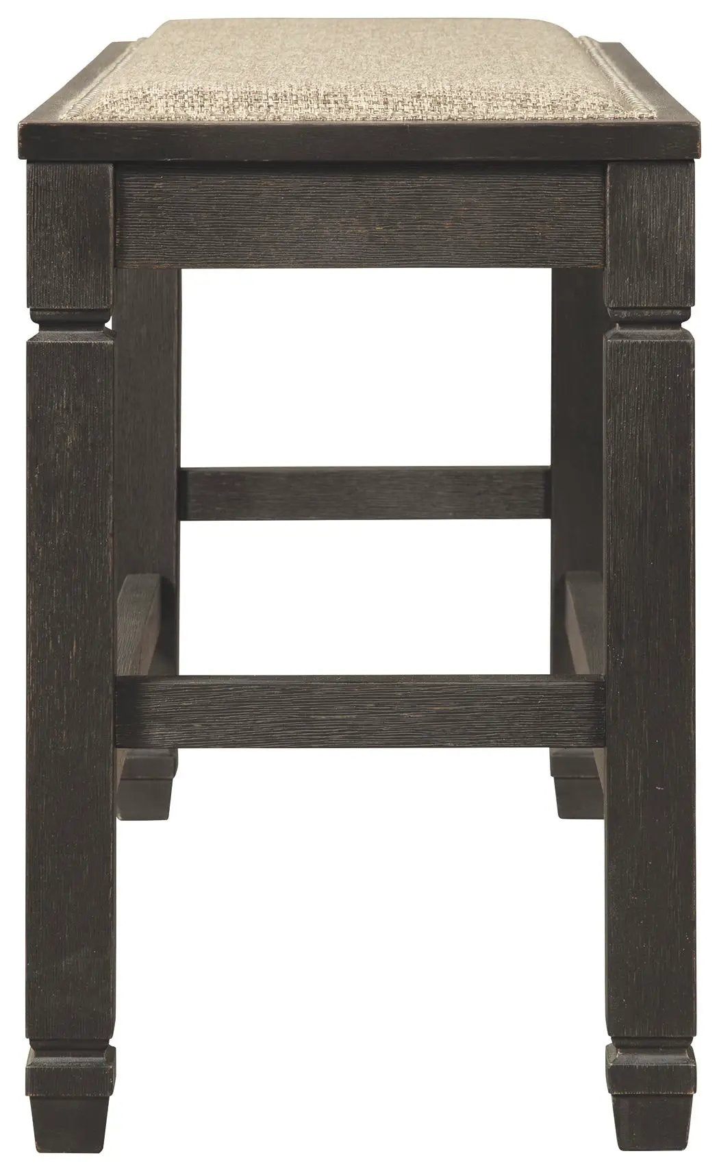 Tyler Creek - DBL Counter UPH Bench - Antique Black by Unique Piece Furniture