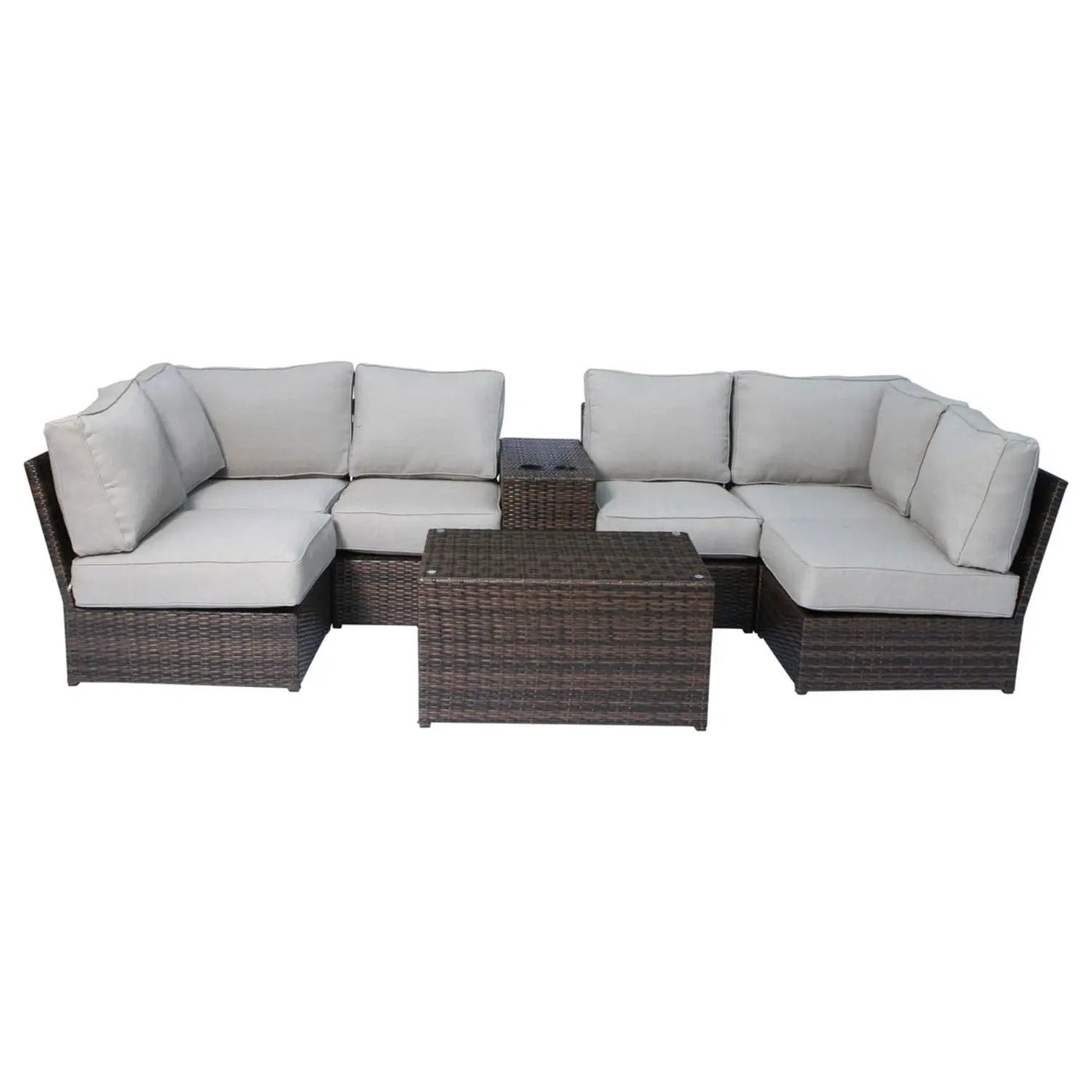 Stylish Modular Wicker Patio Seating Group by HouseOfZazla