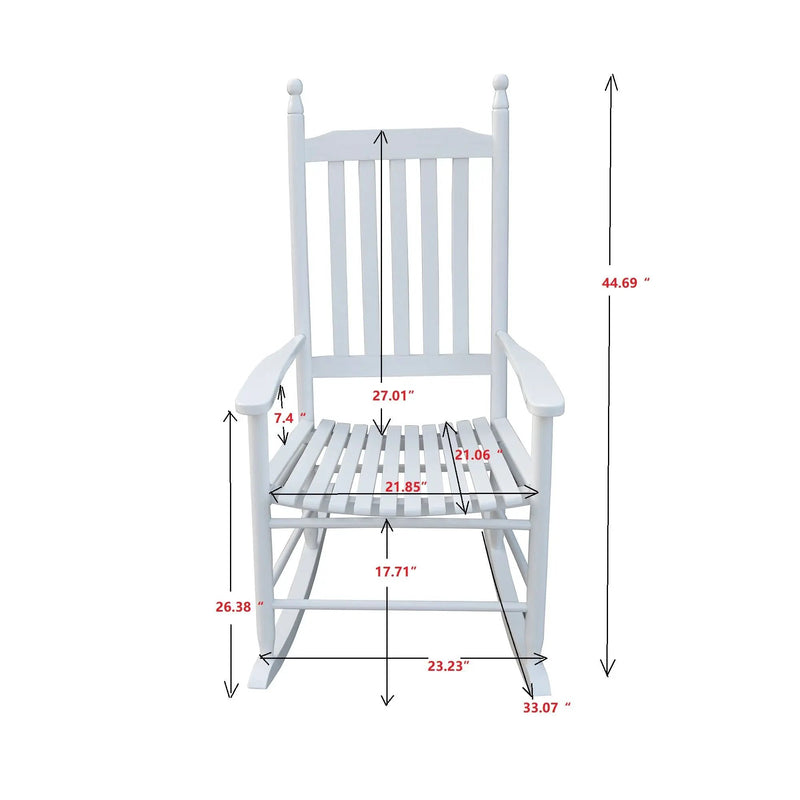 Wooden Porch Rocker Chair, Without Mat by Unique Piece Furniture