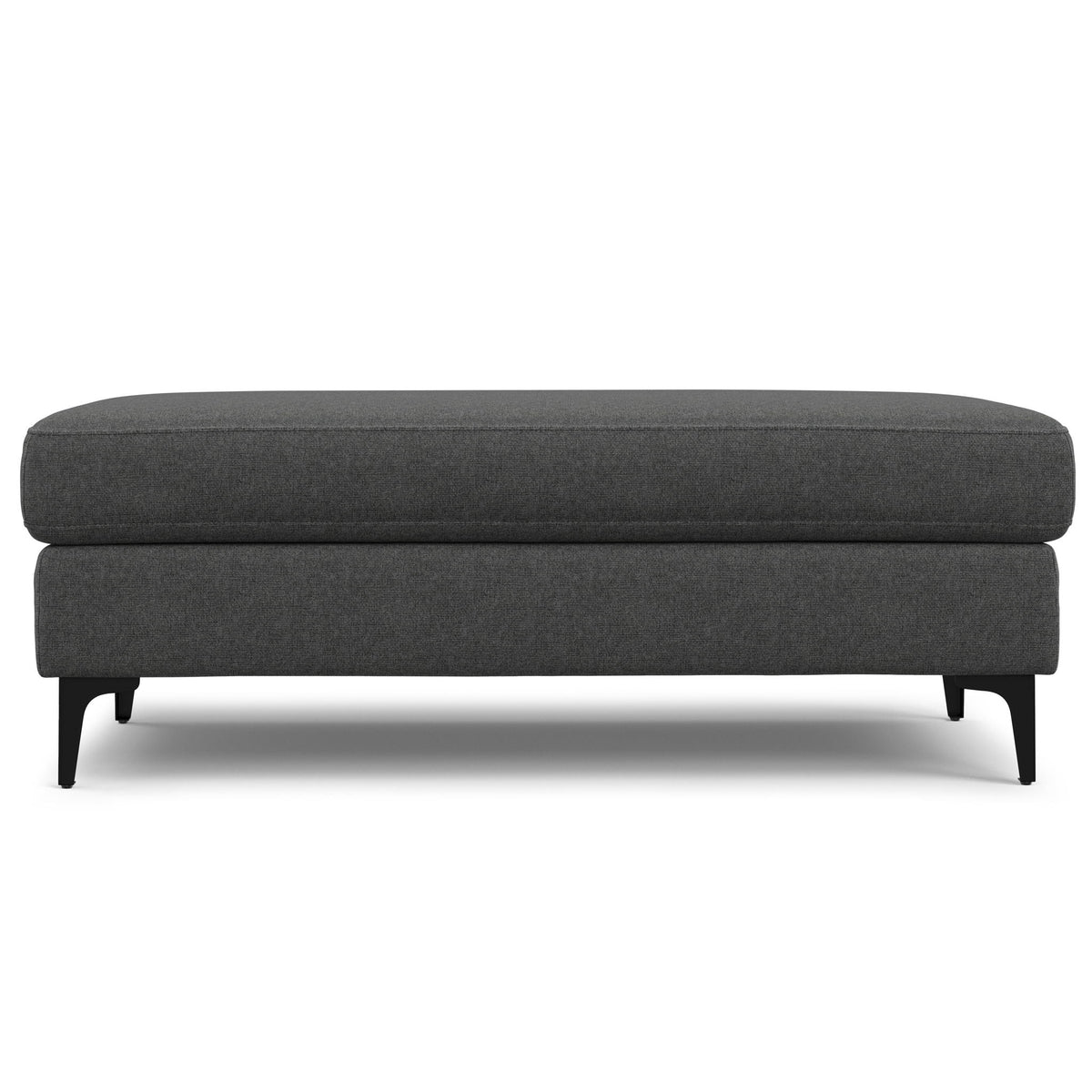Versatile Mid Century Ottoman with Eco-Friendly Upholstery - Beige or Dark Gray, photo 17 of 26