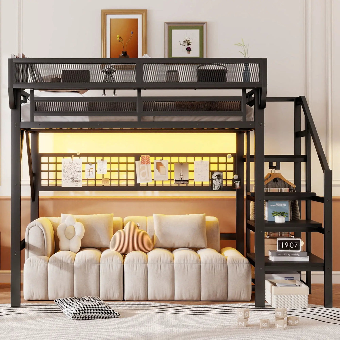 Loft Bed With Stairs And Storage by HouseOfZazla