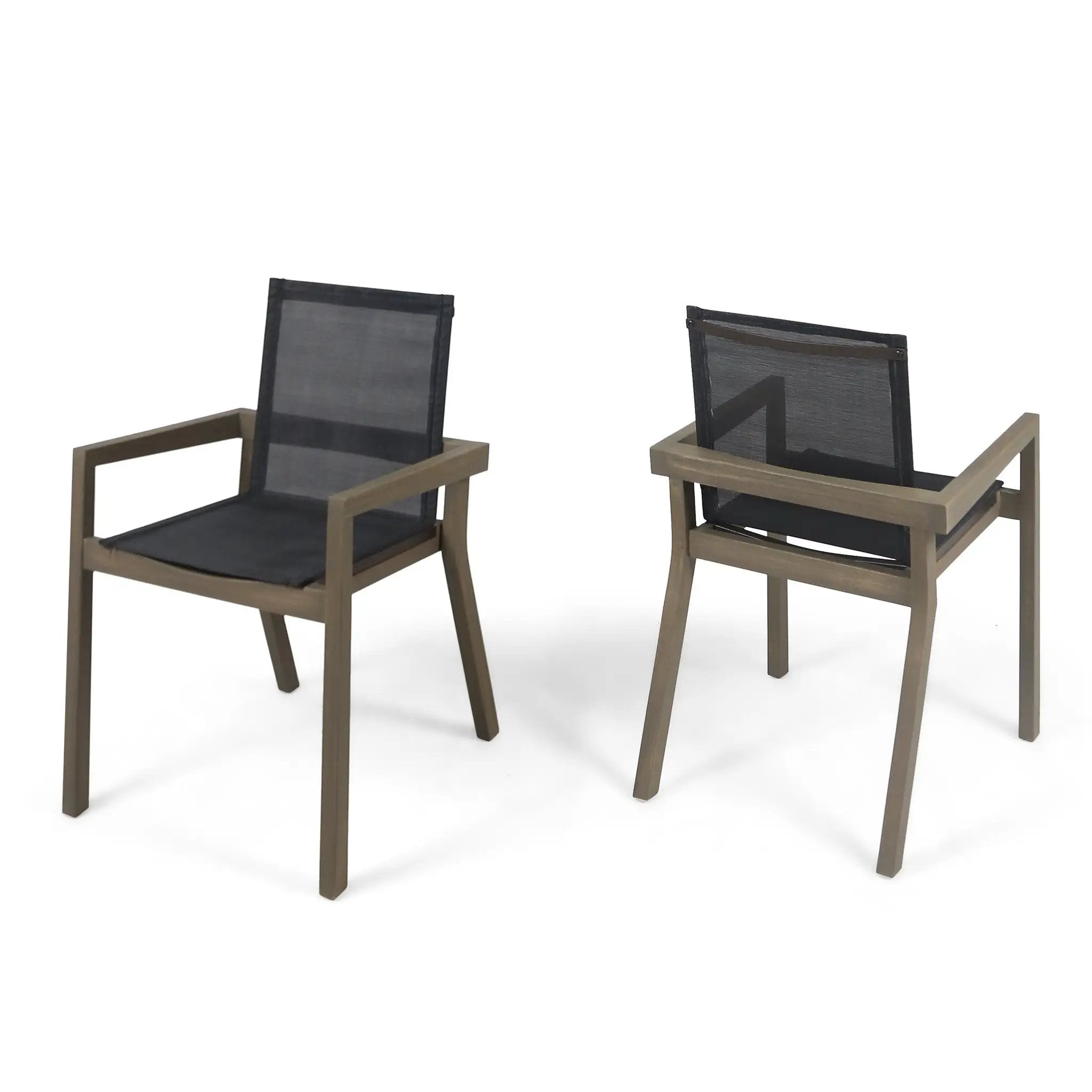 7 Pieces Acacia Wood Outdoor Dining Set by HouseOfZazla
