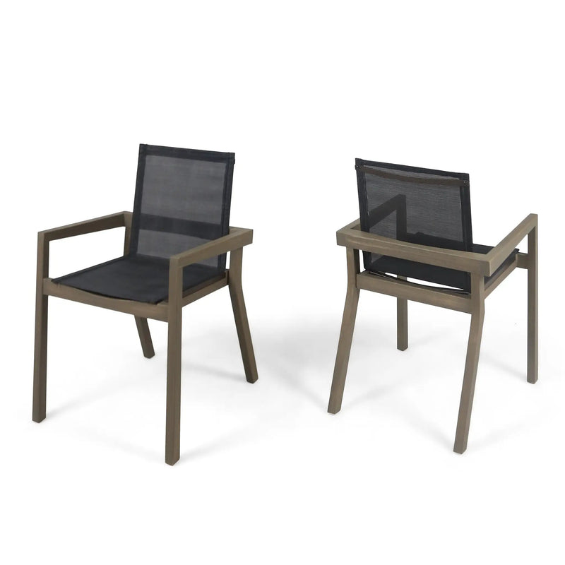 7 Pieces Acacia Wood Outdoor Dining Set by HouseOfZazla