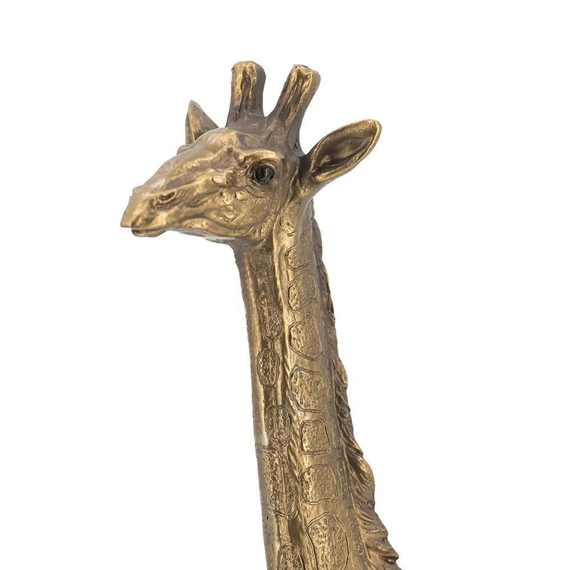 8.3x2.8x15.9" Giraffe Statuette, Animal Statue Decor by HouseOfZazla