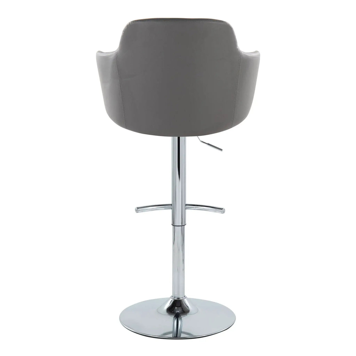 Boyne - Contemporary Adjustable Barstool With Swivel & Rounded T Footrest (Set of 2) by HouseOfZazla