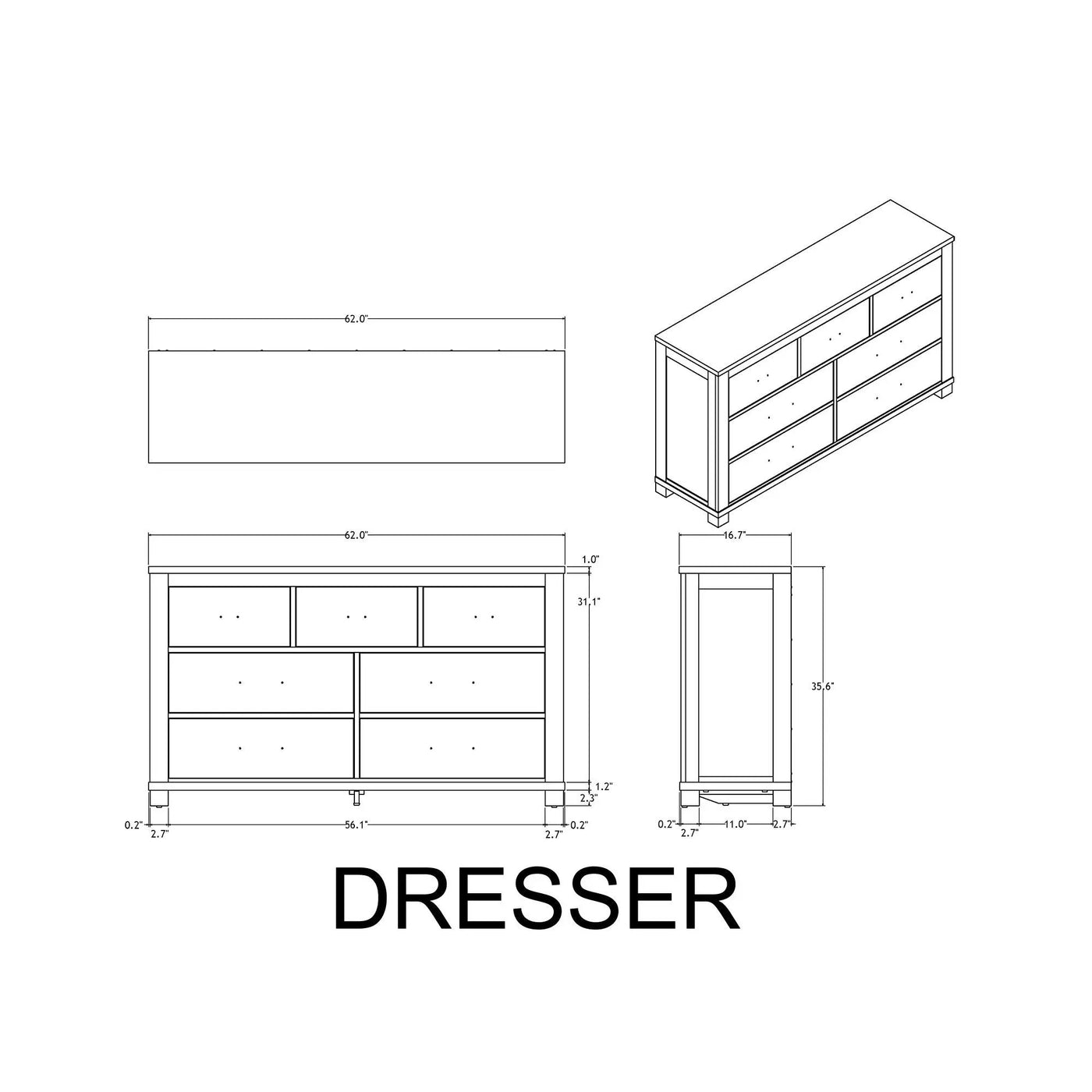 Augusta - 5 Piece Bedroom Set by HouseOfZazla
