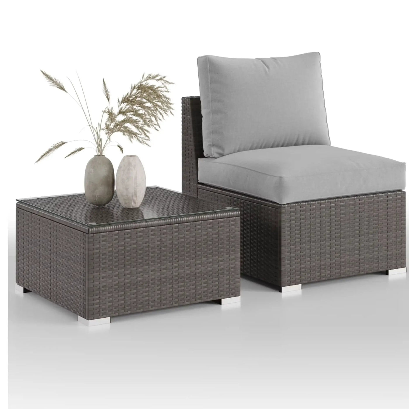 Modern Patio Set With Coffee Table by HouseOfZazla