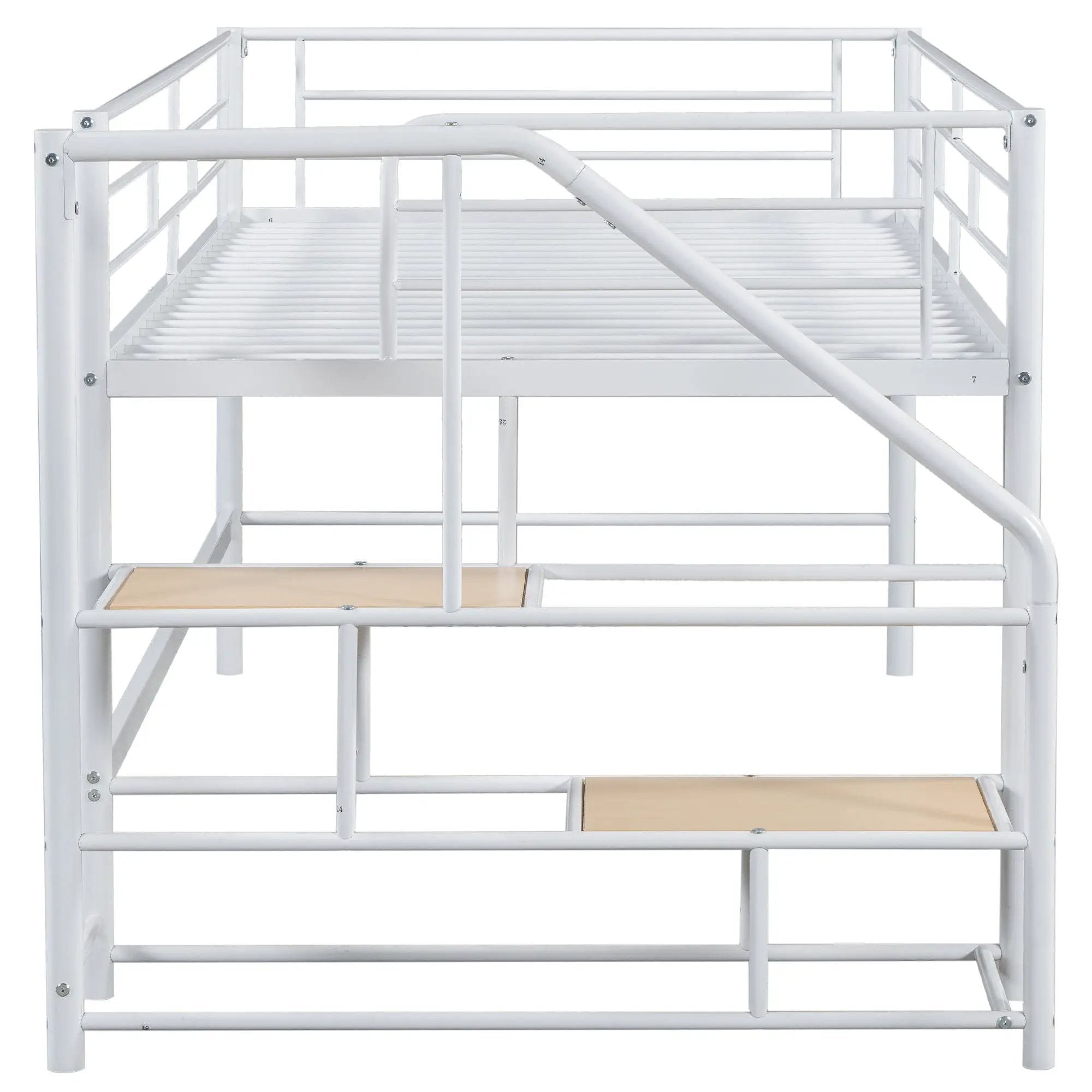 Loft Bed With Storage Stairs And Metal Frame by HouseOfZazla