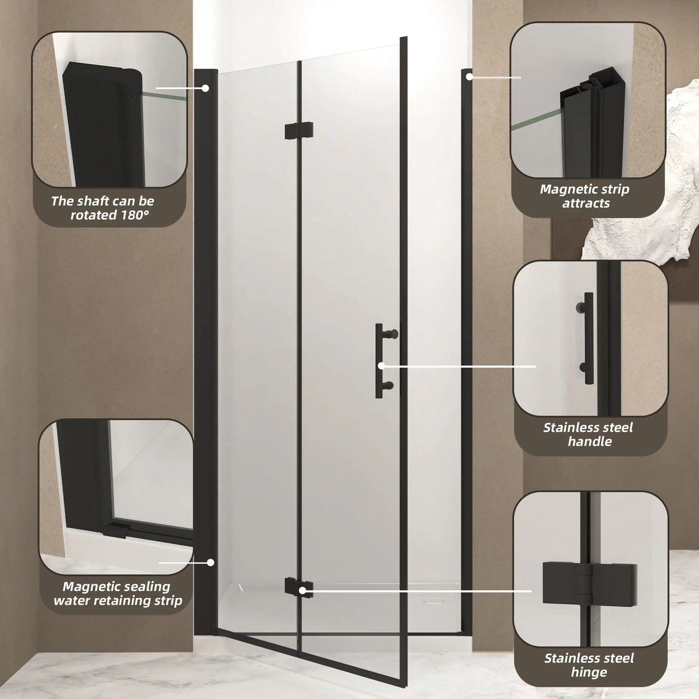 Bifold Shower Door by HouseOfZazla