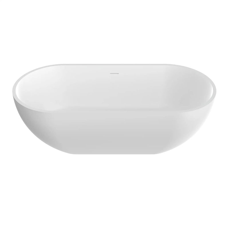 63 Inch Artificial Stone Solid Surface Freestanding Bathtub by HouseOfZazla
