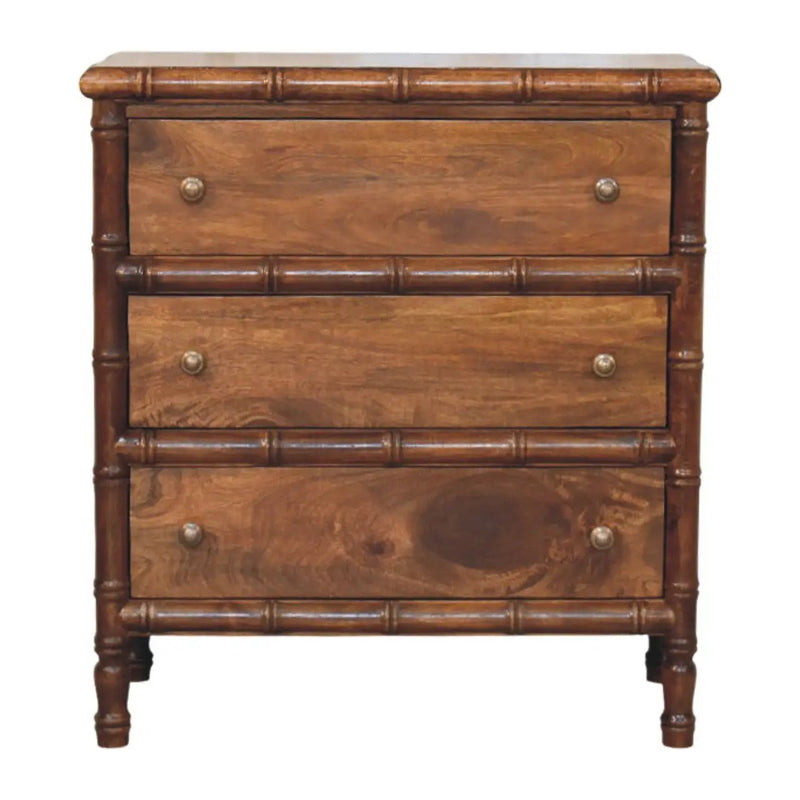 Solid Wood Bamboo 3 Drawer Chest by HouseOfZazla
