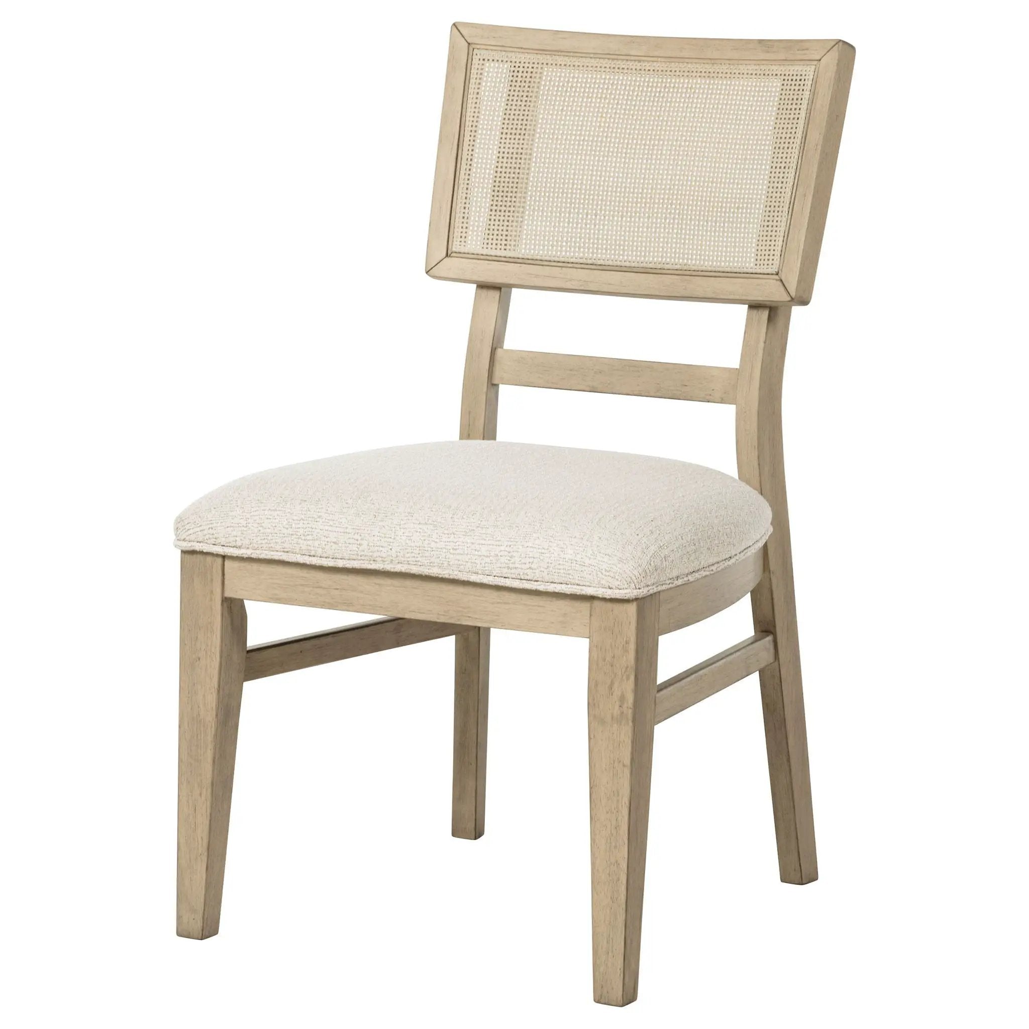 Kailani Rattan Cane Dining Side Chair Beige Oak (Set of 2) by Unique Piece Furniture