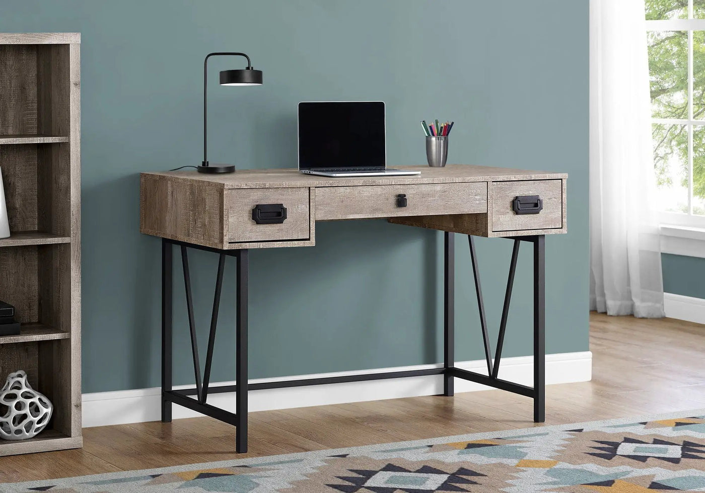 Computer Desk For Home Office, Laptop, Storage Drawers, Transitional by HouseOfZazla