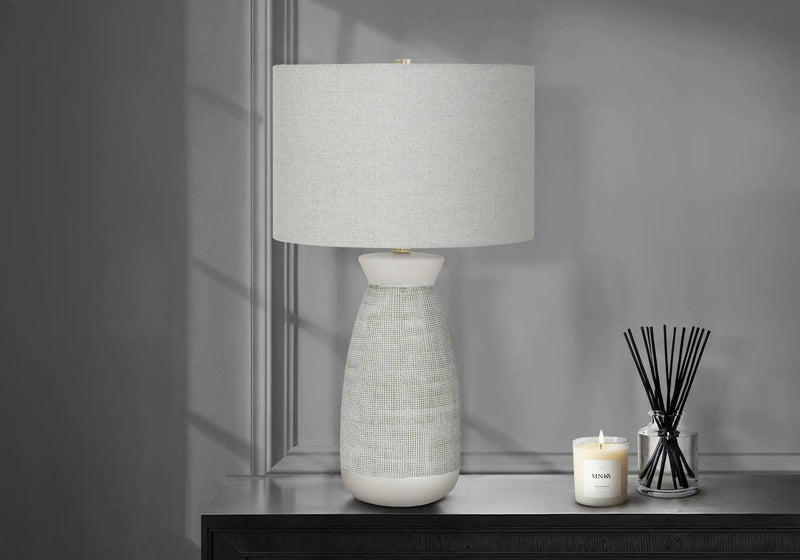 Lighting, Table Lamp, Ceramic, Contemporary - Gray by HouseOfZazla