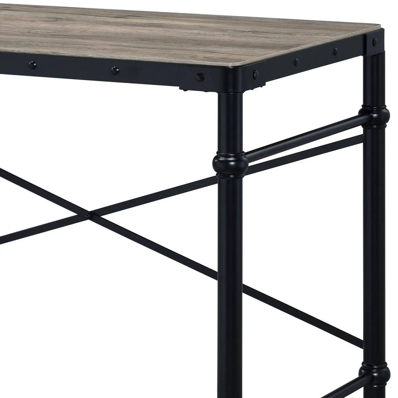Oklarth Rustic Writing Desk - Black / Oak by HouseOfZazla