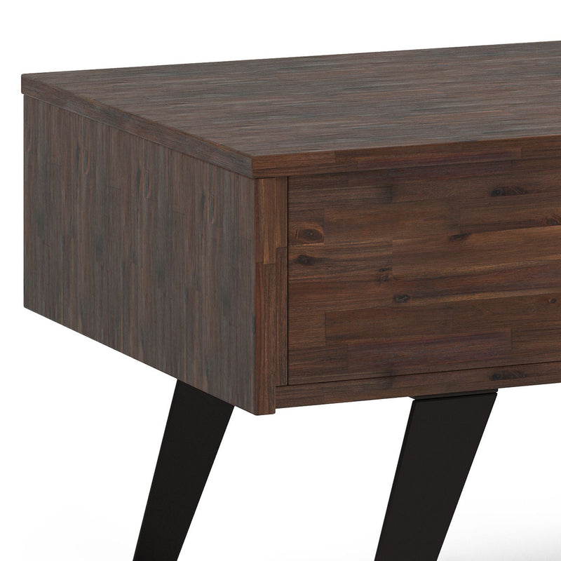 Lift Top Coffee Table with Storage Compartment - Distressed Charcoal Brown, photo 8 of 11