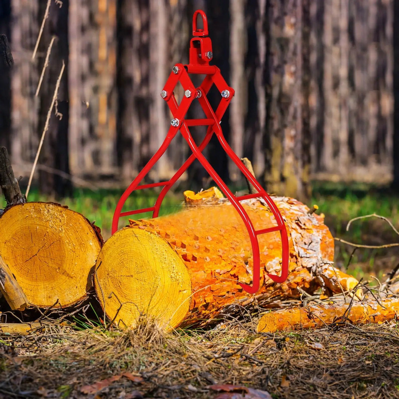 Heavy-Duty 4 Claw Timber Log Lifting Tongs Grabber by HouseOfZazla